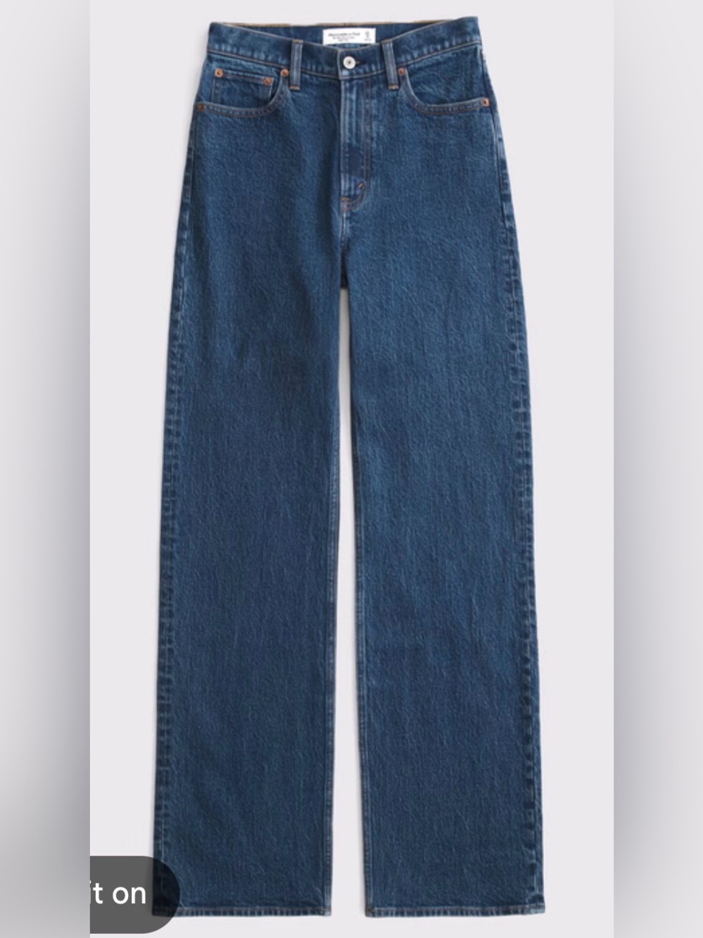 Abercrombie & Fitch Light Blue 90s relaxed high rise jeans
